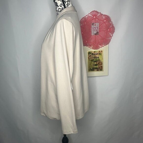 NWT Premise Suit Separates Blazer with Side Pockets Cream Size Medium - Picture 3 of 12